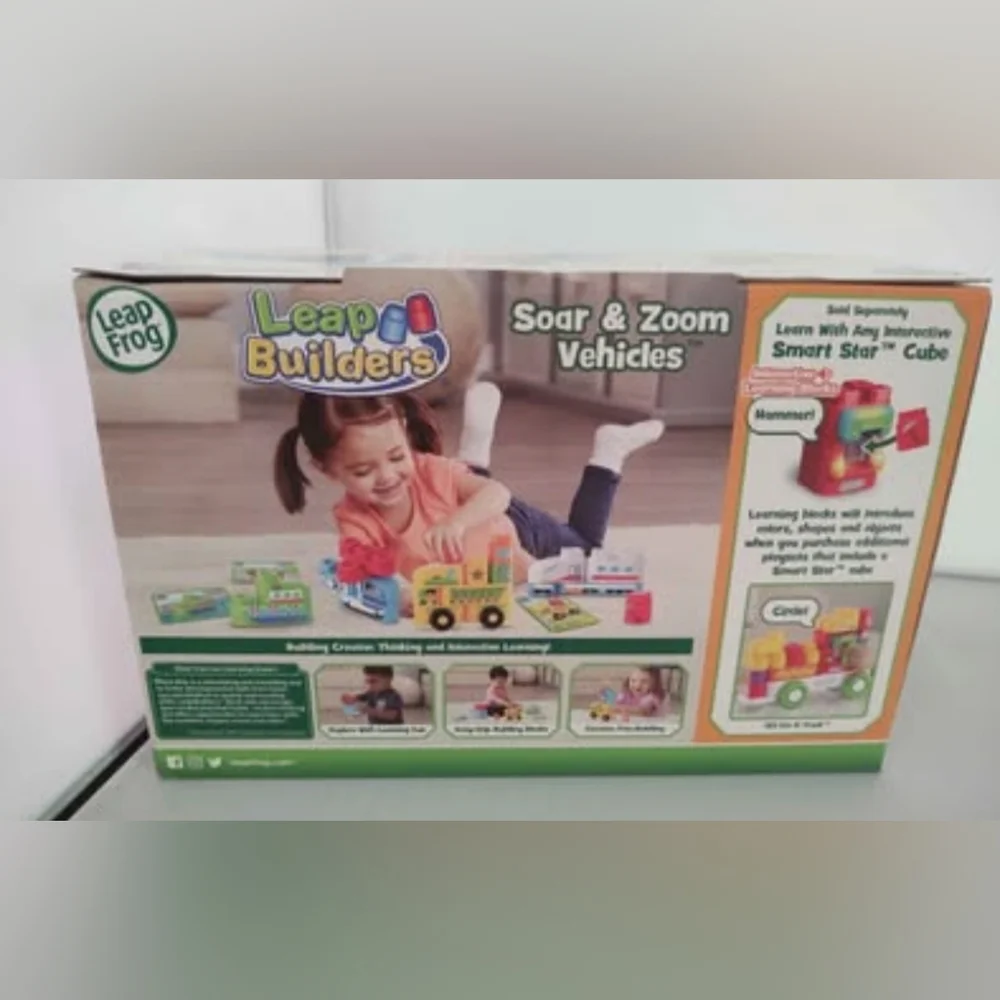 Leap Frog Soar & Zoom Vehicles Leap Builders NWT